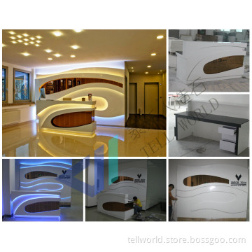 High Quality Reception Desk, LED Front Counter for Sale